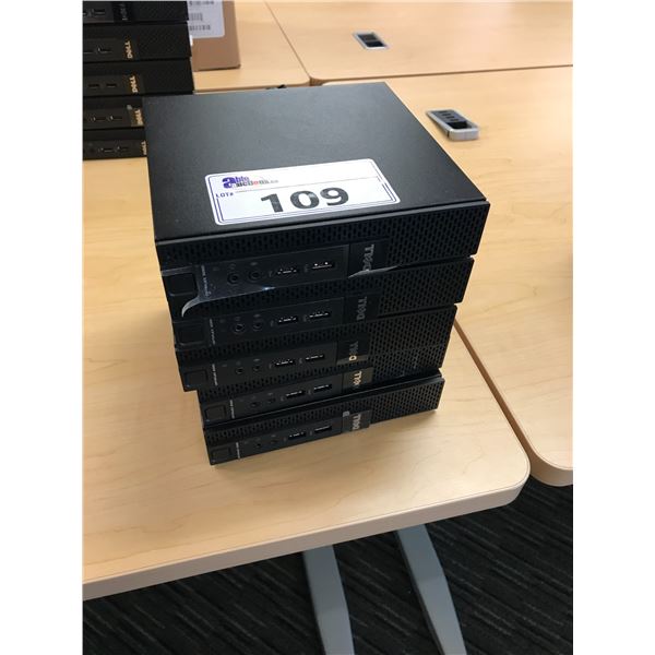 4 DELL OPTIPLEX 3020 MICRO COMPUTERS, NO HDD