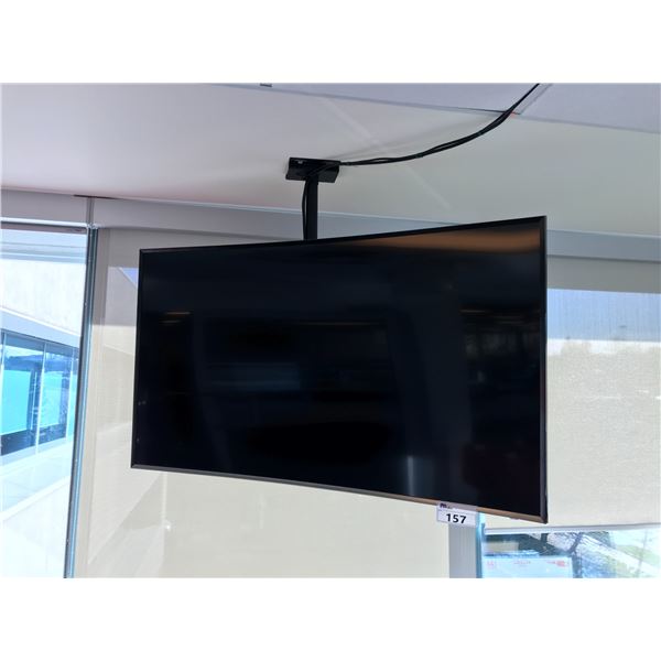 SAMSUNG 55" CURVED LCD SMART TV COMES WITH CEILING MOUNT