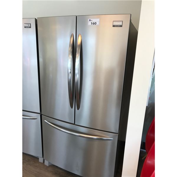 FRIDIGAIRE GALLERY STAINLESS STEEL DOUBLE DOOR FRIDGE/FREEZER COMBO 70"H X 35 5/8"W X 33"D