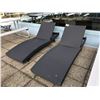Image 1 : 2 RATTAN STYLE LOUNGE CHAIRS
