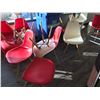 Image 1 : LOT OF MISC. LUNCHROOM SEATING FOR PARTS OR REPAIR