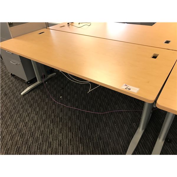 MAPLE 6' X 2.5' COMPUTER TABLE