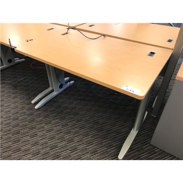 MAPLE 4' X 2.5' COMPUTER TABLE