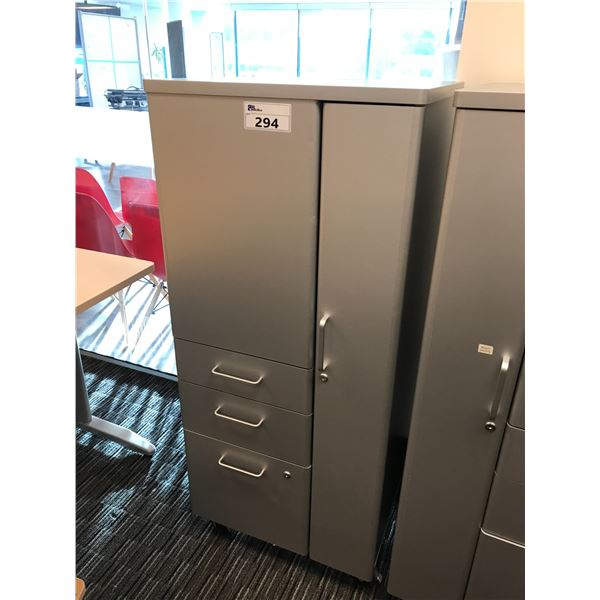 GREY MOBILE 4.5' MULTI-FILE CABINET