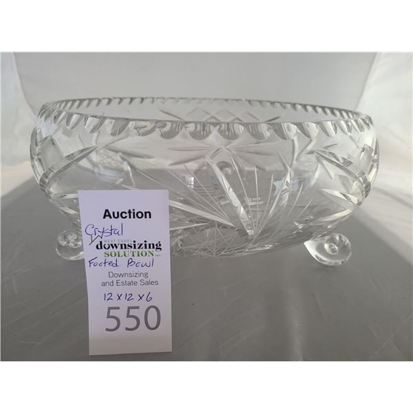 Crystal Footed Bowl Cat A