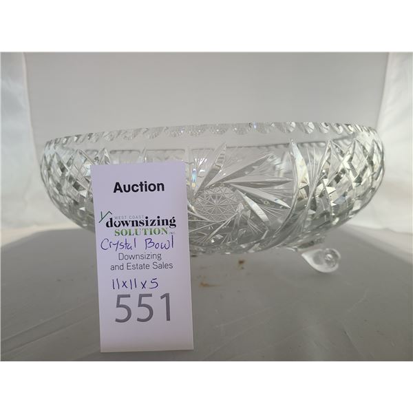 Crystal Footed Bowl Cat A