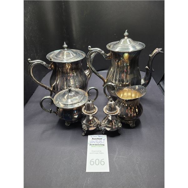 Silverplated Tea Set Cat A