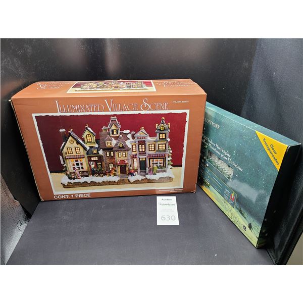 Illuminated Village Scene Cat A