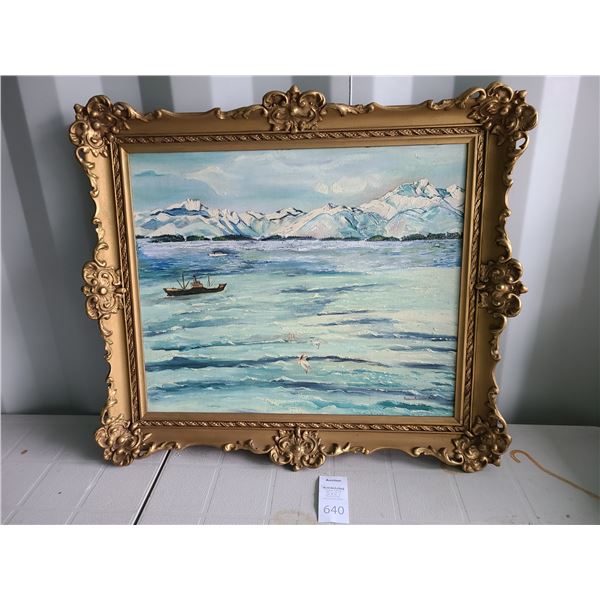 Framed original Art Cat B