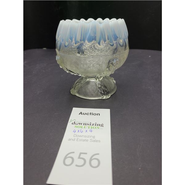 Glass Bowl with Opal Glass Rim Cat A