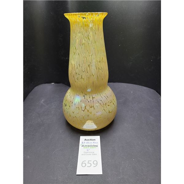 Art Glass Vase Cat A