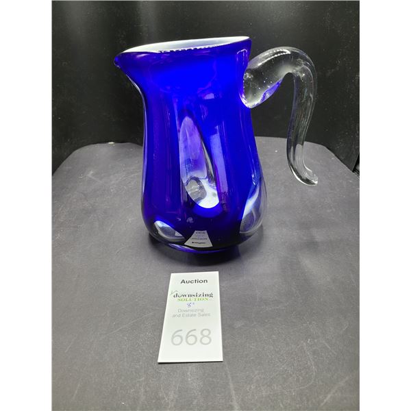 Blown Glass Jug Cat A