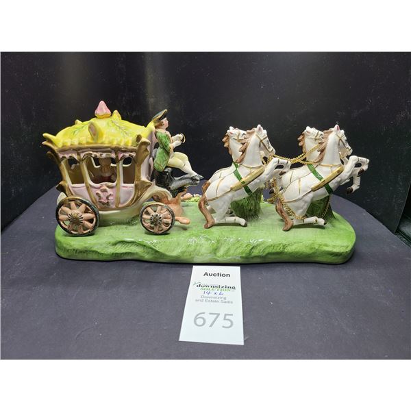 Porcelain Horsedrawn Carriage Cat A