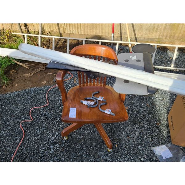 Oak Office Chair & more Cat C