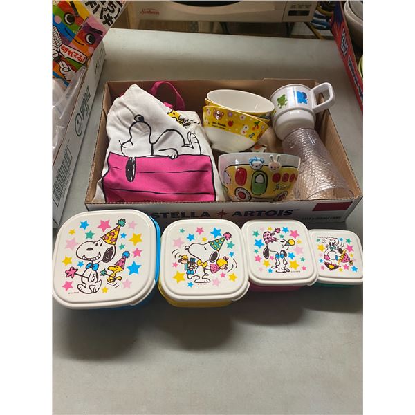 Snoopy and other dishes