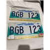 Image 1 : Manitobia license plates