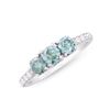 14KT White Gold 1.28ctw Blue Diamond Ring