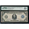 1914 $10 Kansas City FRN PMG 25