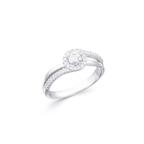 14KT White Gold 0.46ctw Diamond Ring