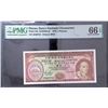 Image 1 : PMG66E 1976 Macau Banco Nacional Ultramarino 5 Patacas