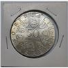 Image 2 : Uncirculated 1974 Austria 50 Schilling Silver Coin Vienna International Flower Show