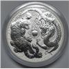 Image 1 : Uncirculated 2018 Australia $1 Dragon and Tiger 1oz .999 BU Silver coin