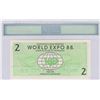 Image 2 : 1788-1988 Australia Two Expo Dollars SCG Uncirculated