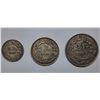 Image 2 : Set of 3 Switzerland 1/2, 1, 2 Franc, Silver coin 1943,1944
