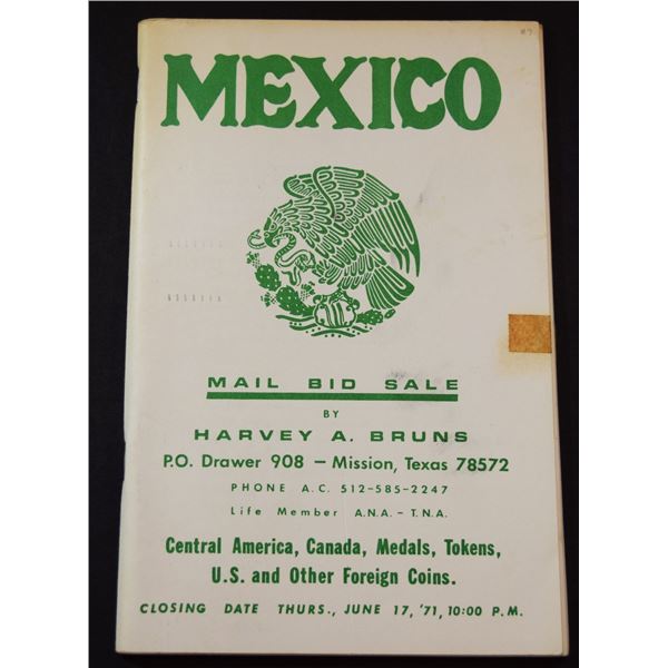 Harvey A. Bruns: Mexico, Central America, Canada, Medals, Tokens, U.S., and Other Foreign Coins - Ma