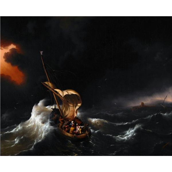 Ludolf Backhuysen - Christ in the Storm on the Sea of Galilee