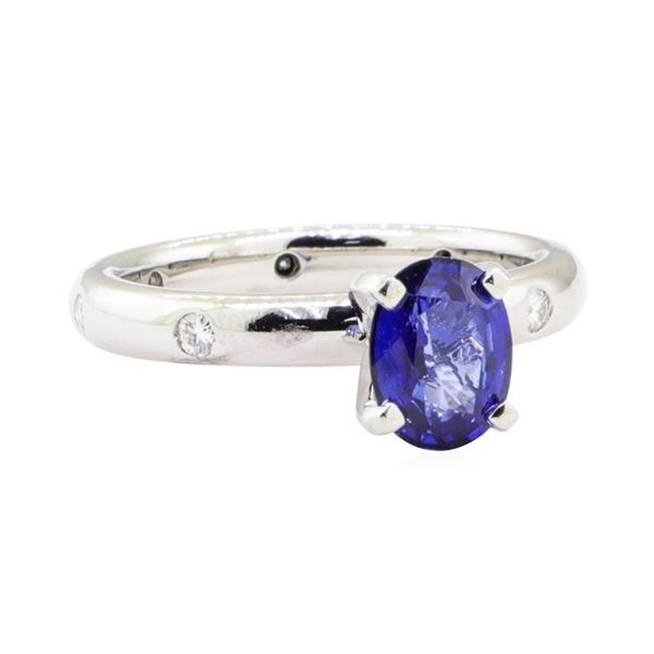 1.62 ctw Sapphire and Diamond Ring - Platinum