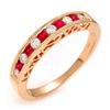 Image 1 : Fine Jewelry Ring 0.46 ctw Ruby & Diamond 14K Rose Gold