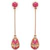 Image 1 : Earrings 0.79 ctw Ruby & Diamond 14K Gold Jewelry