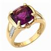 Image 1 : Ring 3.25 ctw Amethyst & Diamond 14K White Gold