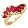 Image 1 : Ring 1.07 ctw Ruby & Diamond 14K Yellow Gold Jewelry