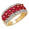 Image 1 : Ring 1.55 ctw Ruby & Diamond 14K Yellow Gold Jewelry