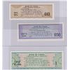 Image 2 : Set of 3 1979 Bank of China Foreign Exchange 10 Fen 5 Fen and 1 Yuan UNC