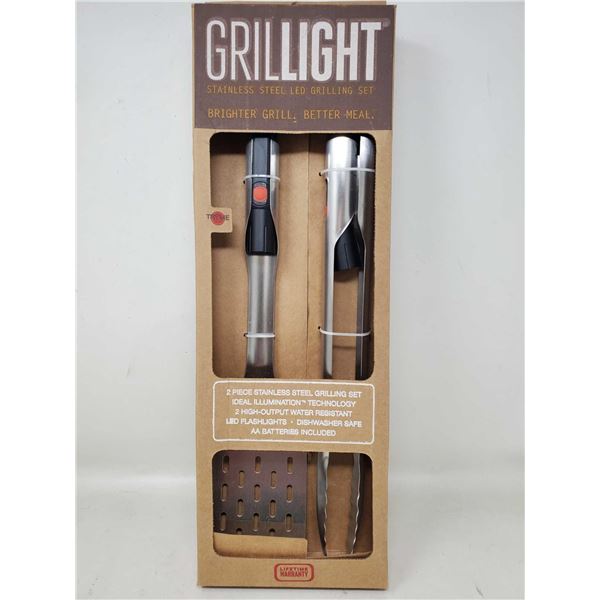 Stainless Steel LED Grilling Set