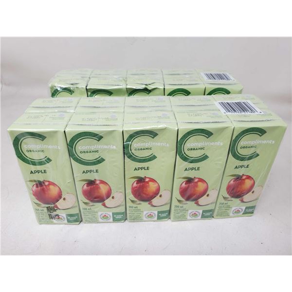 Compliments Organic Apple Juice (10 X 200ML) Lot Of 2