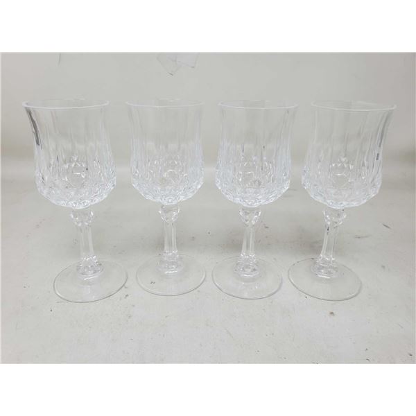 Lot Of 4 Decorative Crystal Glasses