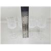 Image 2 : Lot Of 4 Decorative Crystal Glasses