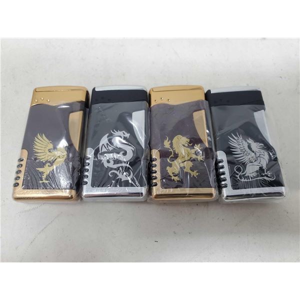 Lot Of 4 Dragon Lighters