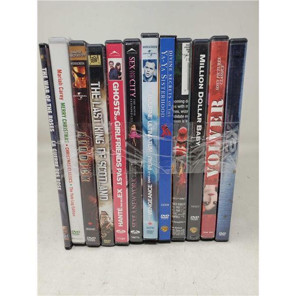 Lot Of 12 Assorted DVD's