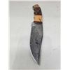 Image 2 : Damascus Blade Knife W/ Leather Case