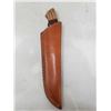 Image 6 : Damascus Blade Knife W/ Leather Case