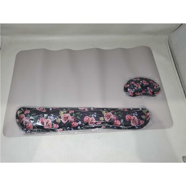 Memory Foam Mouse Pad & Keyboard wrist pad set