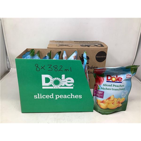 Dole Peaches in fruit juice case lot of 8