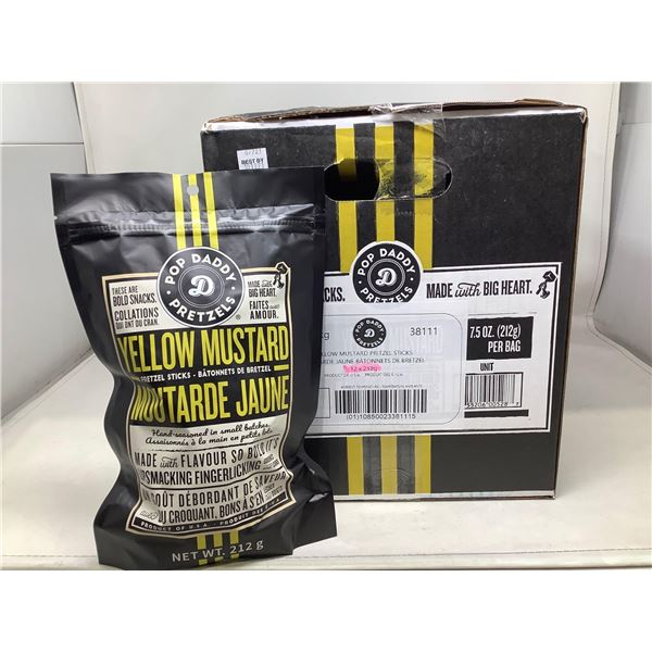 Pop Daddy Yellow Mustard Pretzels (12 X 212G)