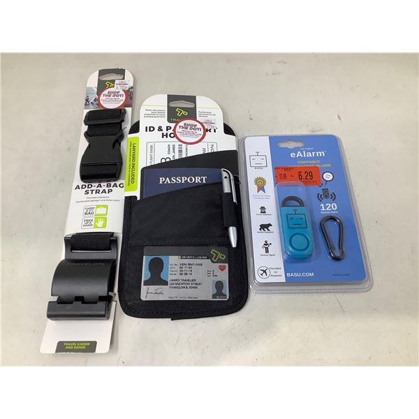 Add-A-Bag Strap And Passport Holder W/ eAlarm