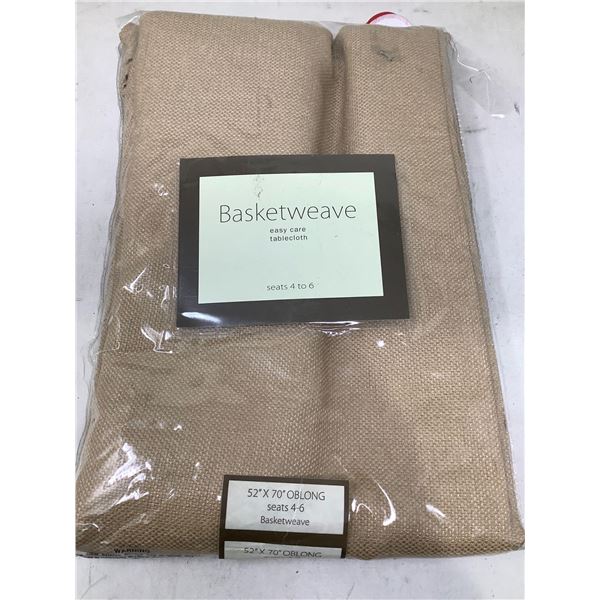 Basketweave Easy Care Tablecloth